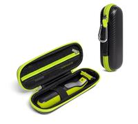 Nincha Estuche de Viaje para Recortadora y Afeitadora Eléctrica Híbrida, Groomer para Cara + Cuerpo QP2724/90, QP2834/70, QP1924/70, QP6531/70, QP4631/90, Estuche de Transporte，Negro&Verde Lima