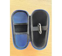 Nincha Funda para maquinilla de afeitar eléctrica Braun Series 3, 5, 7, 9, funda de viaje rígida de EVA con almacenamiento de cargador, funda protectora de transporte con mosquetón, negro y azul