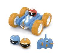 Ninco - Coche teledirigido acrobático Infantil Acrobatic con batería de Litio, giros 360º y Luces | 3 Cascos incluidos Intercambiables, A Partir de 6 años (NH93193)