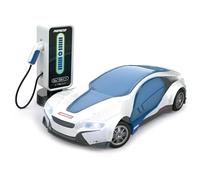 Ninco - Coche teledirigido EV-Sky con batería de Litio y estación de Carga Funcional, Concept Car con Luces Delanteras y traseras, Conector USB C, A Partir de 6 años (NH93196)