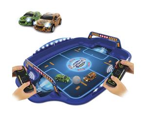 Ninco - Estadio con coches radio control Goal Cars Supercup ¡combina la conducción con técnicas de fútbol! Incluye 2 vehículos con luces 50x70 cm (NH93181)