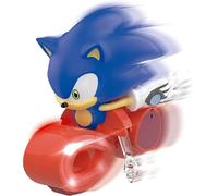 NincoRacers - Moto teledirigida Sonic RC - Conduce el Erizo más rápido de la Historia, Vehículo con Luces Led Que se inclina para Girar a Toda Velocidad, Juguete Sonic +6 años (NT10054)