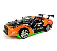 Ninco - NincoRacers Fuji Coche para Campeonato de Drift con Luces de neón en la Parte Baja del chasis Efecto Suelo, emisora 2.4GHz. (NH93169)