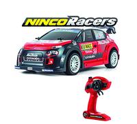 Ninco RC Oficial del Campeonato Mundial de Rallyes. Escala 1/10. Coche teledirigido. 2.4GHz Color: Rojo y Negro. Medidas: 42 cm x 13,5 cm x 20 cm (NH93150) + Duracell Plus Pilas 9 V (Pack de 2)