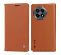 nincyee Funda con tapa para OnePlus 13R 5G, diseño de lichi, sensación de piel, color sólido, funda tipo cartera de piel sintética de alta calidad, hebilla lateral, cierre magnético fuerte