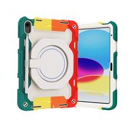 nincyee Funda de silicona para tablet para iPad 11th A16 2025/10th 27.7 cm 2022, funda a prueba de golpes con soporte para lápices, correa para el hombro, soporte giratorio para colgar en anillo