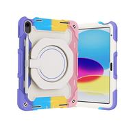 nincyee Funda de silicona para tablet para iPad 11th A16 2025/10th 27.7 cm 2022, funda a prueba de golpes con soporte para lápices, correa para el hombro, soporte giratorio para colgar en anillo