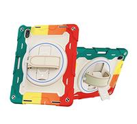 nincyee Funda para tablet iPad 11th A16 2025/10th 27.7 cm 2022, funda de silicona resistente a prueba de golpes para niños, con soporte para lápices, correa de hombro, soporte plegable giratorio