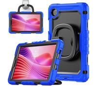 nincyee Funda protectora resistente para tablet Lenovo Tab One de 8.7 pulgadas/K9 2025, funda 3 en 1 de silicona a prueba de golpes con soporte para lápices, correa para el hombro, soporte invisible