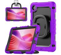 nincyee Funda protectora resistente para tablet Lenovo Tab One de 8.7 pulgadas/K9 2025, funda 3 en 1 de silicona a prueba de golpes con soporte para lápices, correa para el hombro, soporte invisible