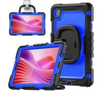 nincyee Funda protectora resistente para tablet Lenovo Tab One de 8.7 pulgadas/K9 2025, funda 3 en 1 de silicona a prueba de golpes con soporte para lápices, correa para el hombro, soporte invisible