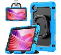 nincyee Funda protectora resistente para tablet Lenovo Tab One de 8.7 pulgadas/K9 2025, funda 3 en 1 de silicona a prueba de golpes con soporte para lápices, correa para el hombro, soporte invisible