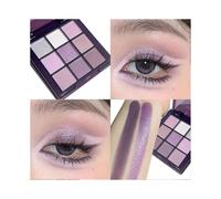 Nine Color Smokey Eyeshadow Palette Silky Matte Finish for Professional Contouring and Daily Makeup