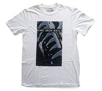 Nine Inch Nails Camiseta Downward Spiral Band Logo Nue oficial para hombre, color blanco, Blanco, M