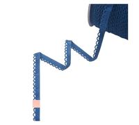 NINE LOOMS Picot Loop Adorno de encaje decorativo Elásticos 3/8 "10 mm Con volantes Correas de spandex Ropa interior Lencería Costura Artesanía 2 5 10 yardas(Navy,2 YARDS_10MM)