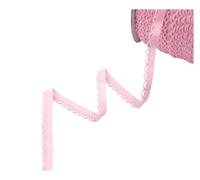 NINE LOOMS Picot Loop Adorno de encaje decorativo Elásticos 3/8 "10 mm Con volantes Correas de spandex Ropa interior Lencería Costura Artesanía 2 5 10 yardas(Rose Pink,10 YARDS_10MM)