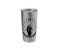 Nine Of Swords Tarot Card Astrología Switchblades Vaso térmico de acero inoxidable de doble pared