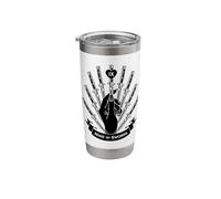 Nine Of Swords Tarot Card Astrología Switchblades Vaso térmico de acero inoxidable de doble pared
