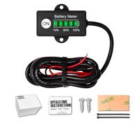 NInE-ROnG Indicador De Batería y Combustible Para Baterías de Plomo, 18650 y LiFePO4