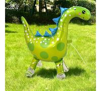 Nine San Walking Dino Globos de dinosaurio de pie con ruedas Walker Dinosaurio Globo Decoración de cumpleaños infantil