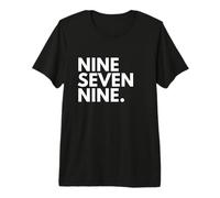 Nine Seven Nine Código de Área 979 College Station TX Texas EE.UU Camiseta Premium
