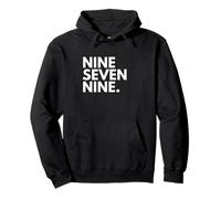 Nine Seven Nine Código de Área 979 College Station TX Texas EE.UU Sudadera con Capucha