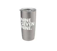 NINE SEVEN NINE Código de Área 979 College Station TX Texas EE.UU Vaso térmico de acero inoxidable de doble pared