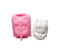 Nine Tailed Foxes Girl Shaped Decoration Mold Silicone Ornament Making Mould Gypsum Adorment Mould Jewelry Crafting Tool