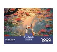 Nine-Tailed Wild Animal 1000 Stück Stabiler Karton Puzzle Wild Animal Lebendige Bilder Familienspiel Puzzles Für Erwachsene Und Kinder 52x38cm/1000pcs