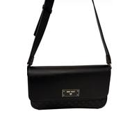 Nine West Bandolera negra Ledger para mujer