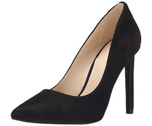 NINE WEST Bomba de Vestido Wntatiana para Mujer, Ante Negro., 39.5 EU