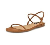 NINE WEST Maizy, Sandalias Planas Mujer, Cognac 101, 37.5 EU