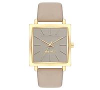 Nine West Reloj con correa para mujer, Gris Topo/Dorado (Taupe/Gold), NW/2922GPTP