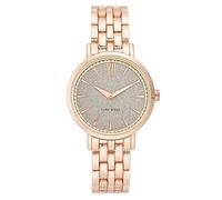 Nine West Reloj con Esfera acentuada con Purpurina para Mujer, NW/2402
