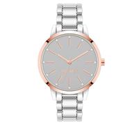 Nine West Reloj de Pulsera con Detalles de Cristal Genuino para Mujer