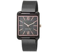 Nine West Reloj de Pulsera de Malla para Mujer, Gris plomizo