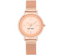 Nine West Reloj de Pulsera de Malla para Mujer, NW/2146RGRG, Oro Rosa