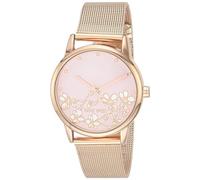 Nine West Reloj de Pulsera de Malla para Mujer, Oro Rosa