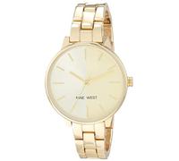 Nine West Reloj de pulsera para mujer, dorado