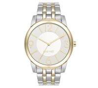 Nine West Reloj de pulsera para mujer, Dos tonos, Classic