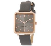 Nine West Reloj de Pulsera para Mujer, Gris/Oro Rosa