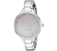 Nine West Reloj de Pulsera para Mujer, Plateado
