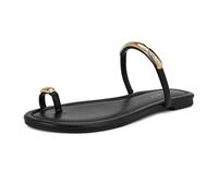 Nine West Sandalia plana Balon para mujer, Negro 001, 38 EU