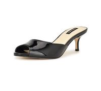 Nine West Sandalias de tacón Luvlie para mujer, Negro 001, 38 EU