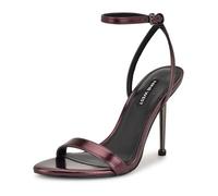 Nine West Sandalias de tacón Reina para mujer, Wine 602, 38.5 EU