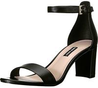 Nine West Women Pruce Canvas Heeled Sandals, / US Frauen, Black, 36 EU