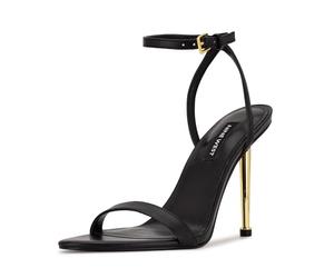 Nine West Women's Reina Heeled Sandal, Black, 38 EU