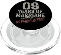 Nine Years Of Marriage 9 year wedding anniversary for him PopSockets PopGrip para MagSafe