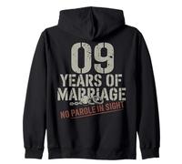 Nine Years Of Marriage 9 year wedding anniversary for him Sudadera con Capucha