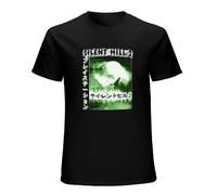 NINEAIR Silent Hill 2 - Camiseta clásica DMN de manga corta, cuello redondo, color negro, Negro, XL